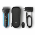 2x Braun Elektrisch Scheerapparaat S3 ProSkin 3045s  Zwart/Blauw - 197.99 euro
