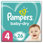 Plein 4x Pampers Luiers Baby Dry S4 Carrypack aanbieding