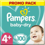 Pampers Luiers Baby Dry Maat 4+ (10-15 kg) - 19.99 euro