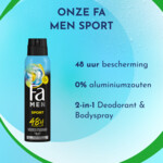 6x Fa Men Deodorant Spray Sport - 11.83 euro