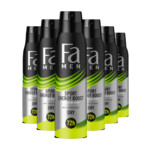 6x Fa Men Deodorant Spray Sport Energy Boost