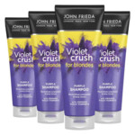 4x John Frieda Violet Crush Shampoo Purple