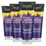 4x John Frieda Violet Crush Shampoo Intense Purple