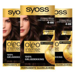 3x Syoss Oleo Intense Haarverf 4-86 Fluweelbruin - 24.45 euro
