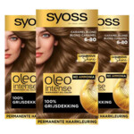 3x Syoss Oleo Intense Haarverf 6-80 Caramel Blond - 26.86 euro