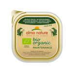 9x Almo Nature Bio Organic Maintenance Hondenvoer Kip en Broccoli