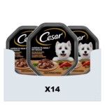 14x Cesar Cuisine in Saus Kuipje Kalkoen en Rund