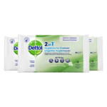 3x Dettol Hygienische Doekjes 2in1