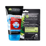 Garnier PureActive Charcoal 3in1 Gezichtsreiniger & Gezichtsmasker Pakket - 11.82 euro