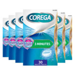 6x Corega Reinigingstabletten 3 Minutes - 18.17 euro