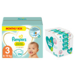 Pampers Premium Protection Luiers Maat 3 en Pampers Billendoekjes Sensitive 15x80=1200 doekjes Pakket - 118.98 euro