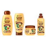 Garnier Loving Blends Avocado Olie en Karité Boter Shampoo, Conditioner, Haarmasker & Leave-in crème Pakket - 15 euro
