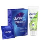 Durex Classic Condooms en Natural Glijmiddel Pakket