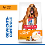 Hill's Science Plan Hondenvoer Droog Light Mature Adult Medium Kip 14 kg