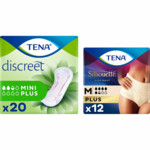 Tena Discreet mini Plus en Pants Silhouette Plus Medium Pakket - 16.13 euro
