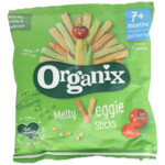 8x Organix Baby Knabbels 7+m Groentesticks BIO - 9.74 euro