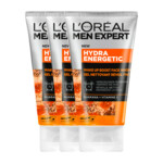 3x L'Oréal Men Expert Hydra Energetic Face Wash Cleansing Gel - 18.88 euro