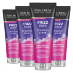 4x John Frieda Frizz Ease Brazilian Sleek Conditioner