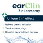 Earclin Oorspray 3 in 1 Formule - 9.89 euro