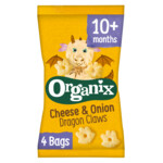 3x Organix Baby Knabbels 10+ m Kaas Ui