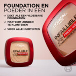 L'Oréal Infaillible 24H Fresh Wear Foundation Poeder 140 Golden Beige - 15.29 euro