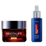 L'Oréal Revitalift Laser X3 Dagcreme en Puur Retinol Nachtserum Pakket