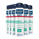 6x Sanex Deodorant Spray Men Sensitive