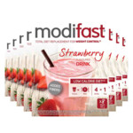 8x Modifast Weight Control Milkshake Aardbei - 135.46 euro