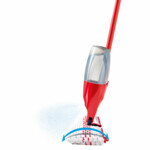 Vileda 1-2 Spray MAX - Dweilsysteem met spray en pad in microvezels Rood Wit