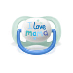 Philips Avent Fopspeen Ultra Air 0-6 mnd I Love Mama Blauw - 6.95 euro