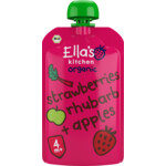 7x Ella's kitchen Strawberry Rhubarb & Apple 4+ m