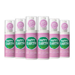 6x Happy Earth 100% Natuurlijke Deodorant Spray Lavender Ylang  100 ml