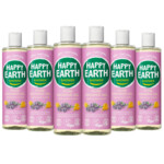 6x Happy Earth 100% Natuurlijke Douchegel Lavender Ylang  300 ml