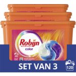 3x Robijn Wascapsules 3-in-1 Color - 44.1 euro