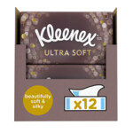12x Kleenex Ultrasoft Tissues