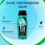 6x Fa Men Douchegel en Shampoo Extreme Cool - 17.47 euro