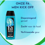 6x Fa Men Douchegel en Shampoo Kick-Off - 8.43 euro