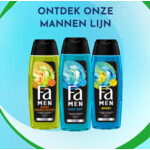 6x Fa Men Douchegel en Shampoo Kick-Off - 8.43 euro