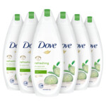 6x Dove Douchecreme Go Fresh  250 ml