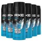 6x Axe Deodorant Bodyspray Ice Chill