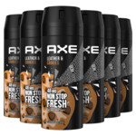 6x Axe Deodorant Bodyspray Collision Leer en Koekjes