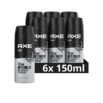 6x Axe Anti-Transpirant Spray Black Dry