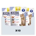 10x GimCat Nutri Pockets Sea-Mix