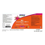 NOW Vitamine K2 Menachinon 7 100 Mcg - 23.05 euro