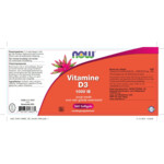 NOW Vitamine D3 1000 Ie - 24.95 euro