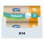 14x Swirl Pedaalemmerzakken Badkamer Scheurvast & Lekvrij 10 liter
