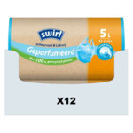 12x Swirl Pedaalemmerzakken Geparfumeerd Ocean Fresh 5 liter