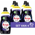 4x Robijn Klein &amp; Krachtig Wasmiddel Black Velvet  1,19 liter