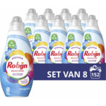 8x Robijn Klein & Krachtig Wasmiddel Morgenfris Color 19 Wasbeurten