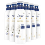 6x Dove Shower Foam Deeply Nourishing Cotton Oil